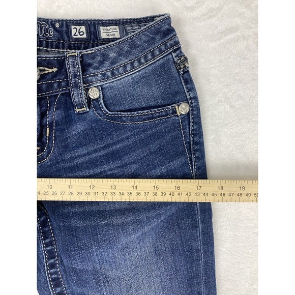 Miss Me Signature Skinny Jeans Women's Medium Wash Blue Size 26 - Picture 7 of 16